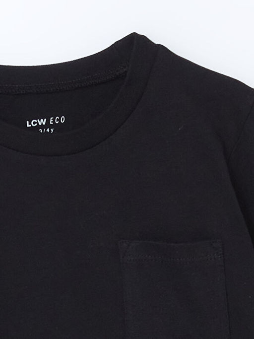 Bisiklet Yaka Uzun Kollu Basic Erkek Bebek Ti??rt - Waikiki фото 2