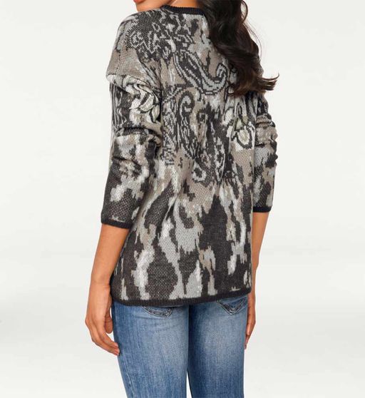 Пуловер, серо-синий - Patrizia dini фото 5