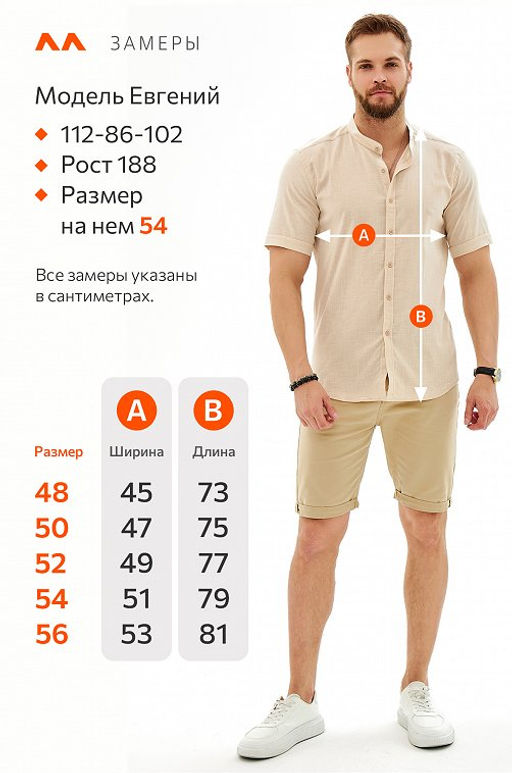 Мужская льняная рубашка с воротником-стойкой Happy Fox  фото 17