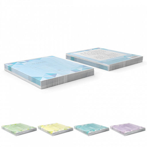 Цена за 200 шт. Тетрадь школьная ученическая ErichKrause Optima Rhombs ассорти, 18 листов, линейка (в плёнке по 10 шт.)  фото 9