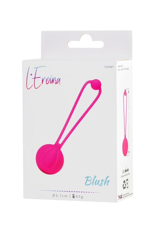 Вагинальный шарик LEROINA by TOYFA Blush, силикон, розовый,10,5 см