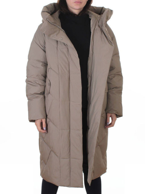 A621 BEIGE Пальто зимнее женское (200 гр. холлофайбер) - Fashion фото 8
