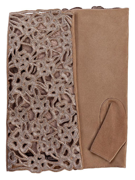 Перчатки женские ш/п F-0160 l.taupe - Eleganzza фото 2