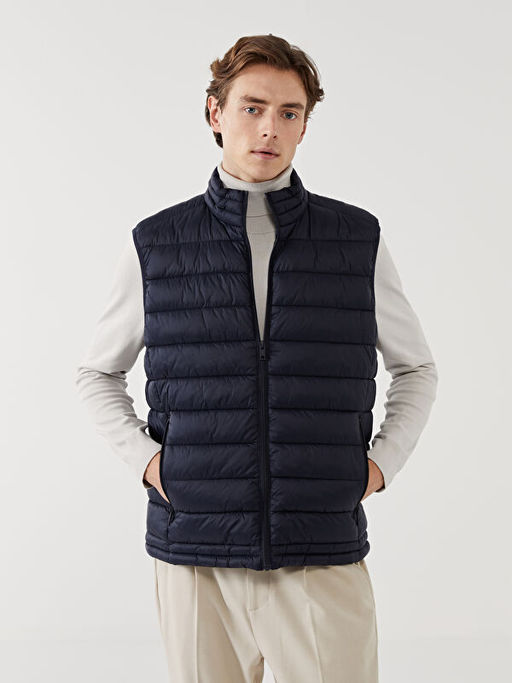 Standart Kal?p Dik Yaka Erkek ?i?me Yelek