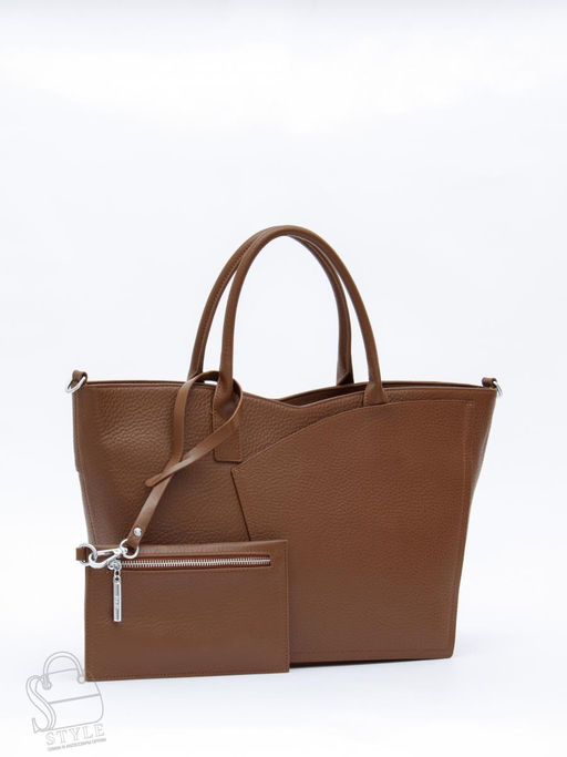 Сумка женская кожаная 1059C brown Polina&Eiterou