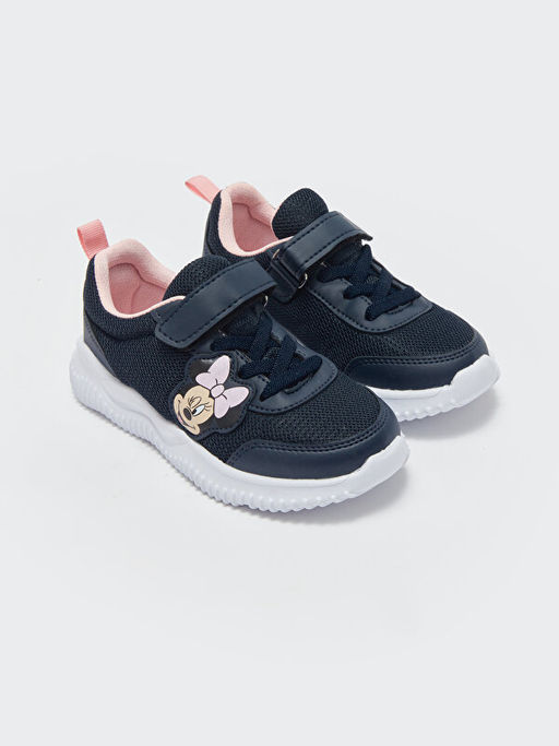 Minnie Mouse Bask?l? K?z Bebek Spor Ayakkab?
