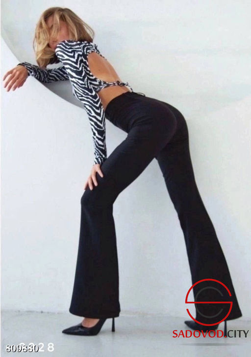 брюки женские клеш с ремнем - Bruno фото 3