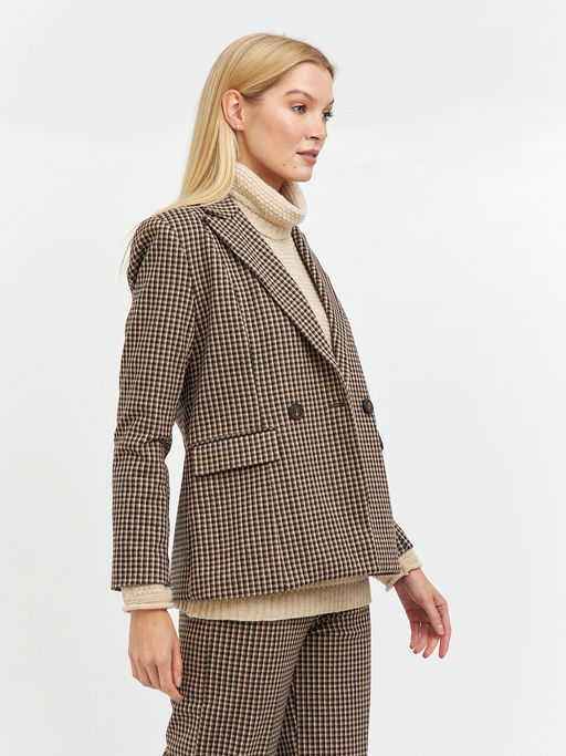 пиджак женский в коричневых цветах - Glenfield фото 4