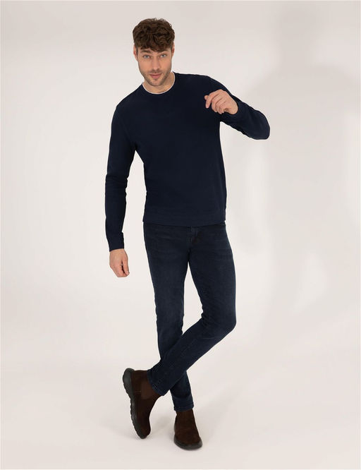 Lacivert Sweatshirt - Pierre cardin фото 4