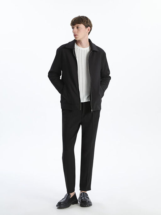 Polo Yaka Erkek Fermuarl? Sweatshirt