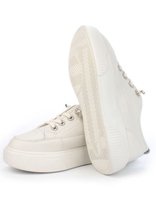 05-SD8-2D BEIGE Кроссовки женские (натуральная кожа) - Фабричный китай фото 14