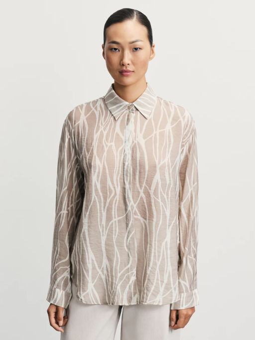 Блузка из вискозы с принтом / Zarina  фото 3