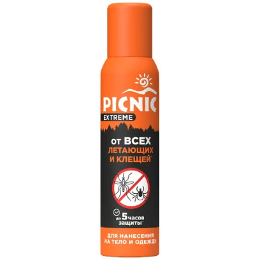PICNIC EXTREME от комаров и клещей аэрозоль 150мл