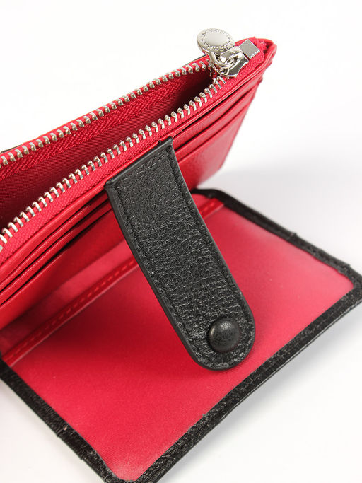 LACCOMA кредитница LA-6525-черный-красный натуральная кожа  фото 5