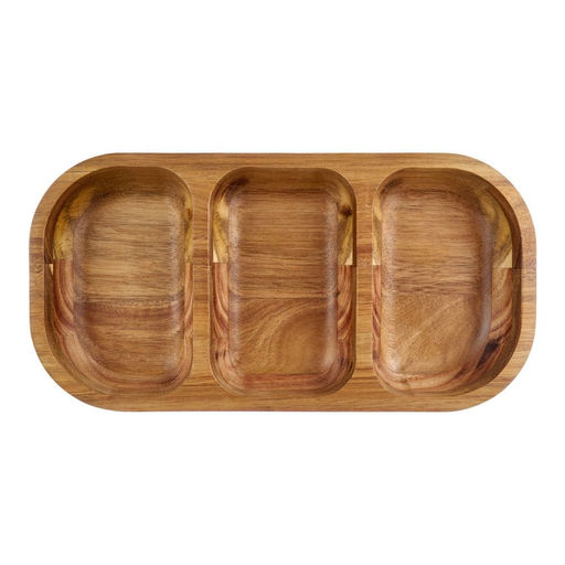 Блюдо сервировочное Walmer Organic, 31х16 см, цвет темное дерево  фото 3