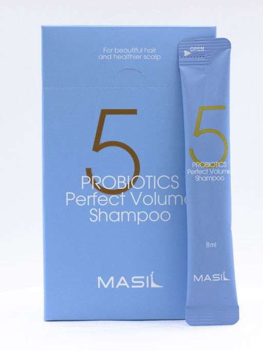 MASIL - ШАМПУНЬ ДЛЯ ОБЪЕМА ВОЛОС С ПРОБИОТИКАМИ 5 PROBIOTICS PERFECT VOLUME SHAMPOO, 8 ML * 20 ШТ.  фото 5