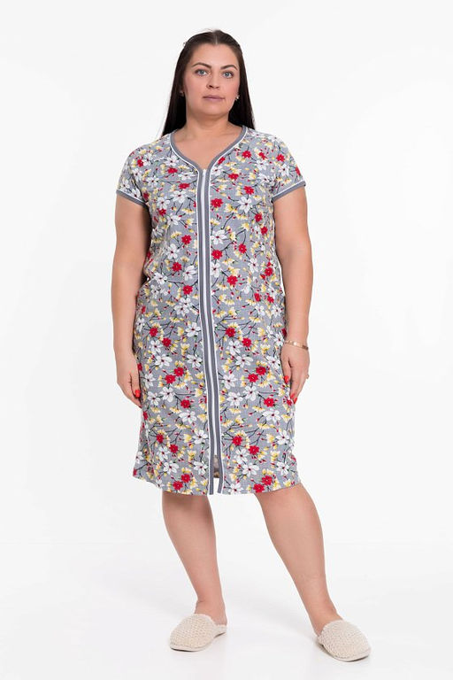 Халат М32012и серый