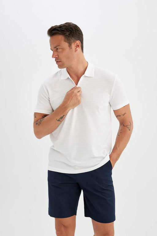 Шорты-бермуды из габардина стандартного кроя - Defacto фото 3