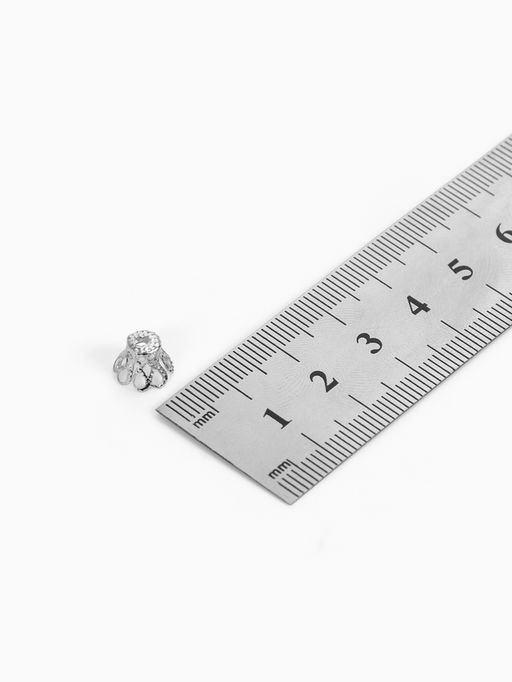 Шапочки для бусин (набор 50 шт.), СМ-091, 8?10 мм, цвет серебро