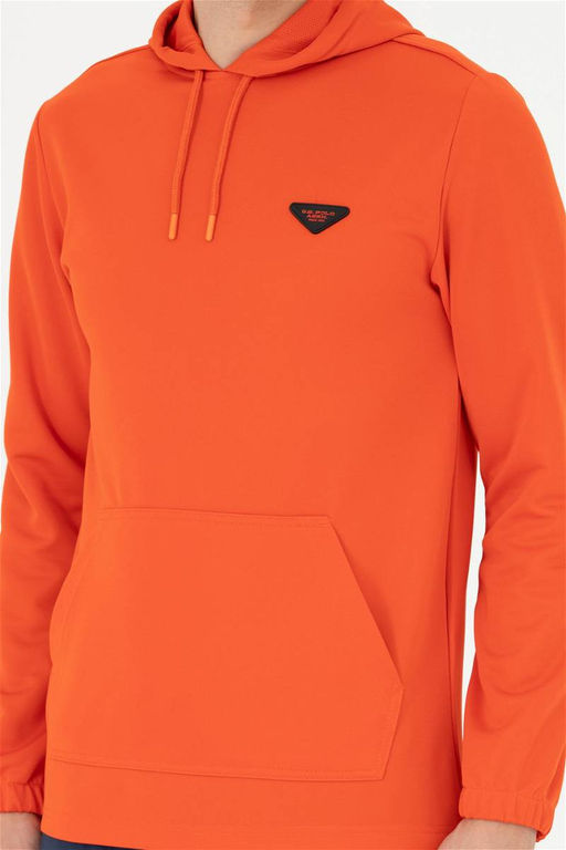 Мужской оранжевый свитшот - U.s. polo assn фото 6