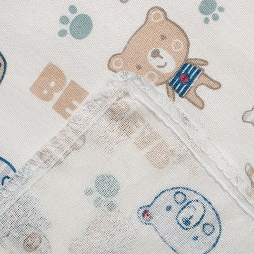 Пеленка Крошка Я Мишки цв.белый, 70*120 см, 100% хлопок  фото 4