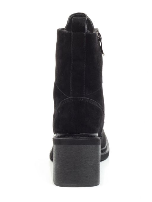 04-SE21W-2B BLACK Ботинки зимние женские (натуральная замша, натуральный мех) - Фабричный китай фото 9