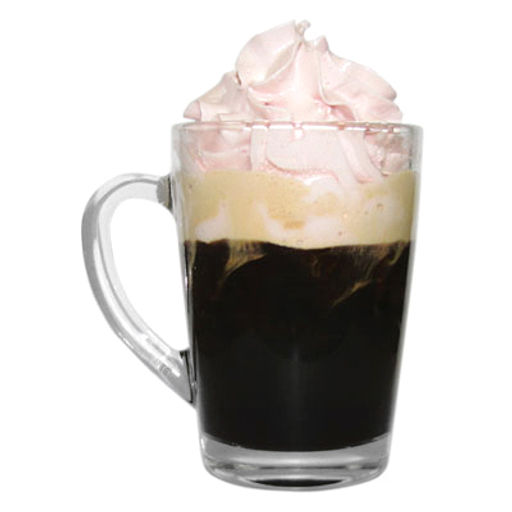 Кружка стеклянная "Капучино" 300мл, д8см, h11см (Россия)