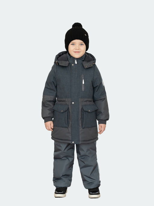 Куртка детская зимняя графит