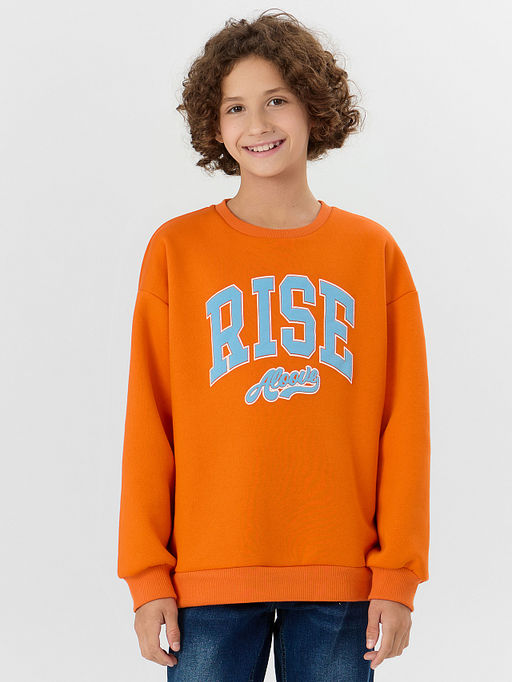 Свитшот для мальчиков оранжевый