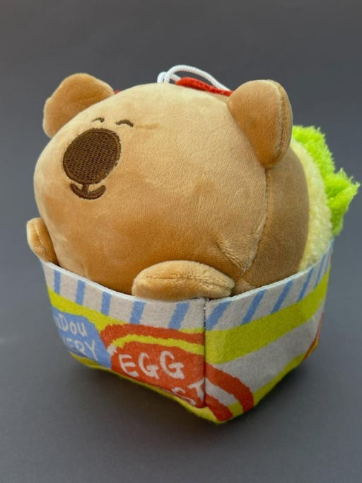 Мягкая игрушка "Capybara take away", brown, 14 см