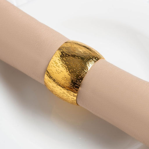 Набор салфеток с декоративными кольцами Beige pleasure, 40×40 см - 2 шт., 100% хлопок, саржа 190 г/м²