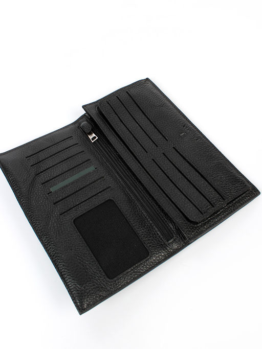 LACCOMA клатч 162-1-черный натуральная кожа фото 4