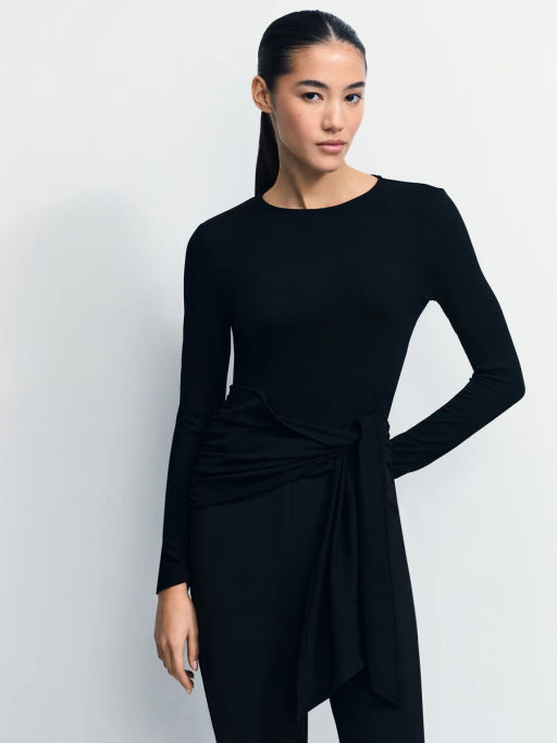 Лонгслив с декоративным узлом / Zarina фото 4