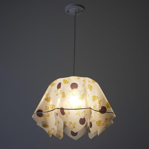 Цена за 2 шт. Люстра BayerLux Подвес BayerLux "Джули" E27 1х60Вт бел./желт./кор. 40х40х100 см