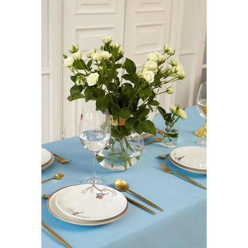 Скатерть Этель Elegance 150*220 +/-3см, цв.серо-синий, пл. 192 г/м2, хл с ВГМО  фото 9