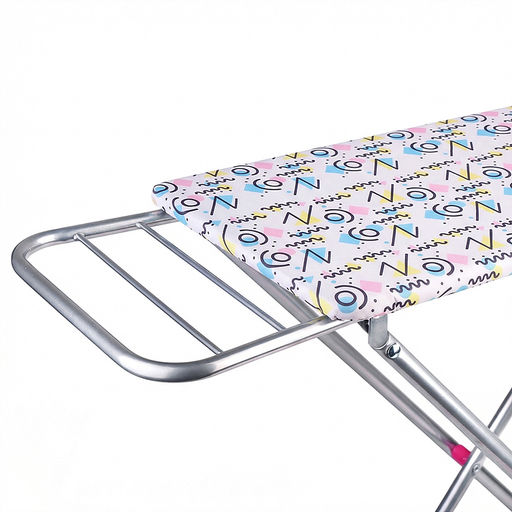 Доска для глажения металлическая, принт зигзаги