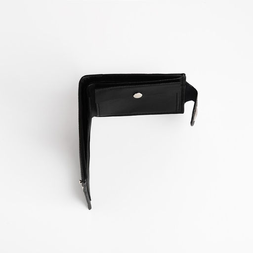 Портмоне мужское на магните, отдел для купюр, для карт, для монет, цвет чёрный - Simaland фото 5