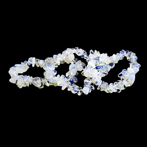 Браслет из камня Лунный камень привлекает энергии удачи и счастья