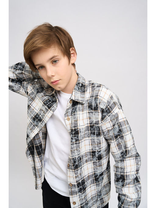 Рубашка серый CN25113FL1 - Nota bene фото 13