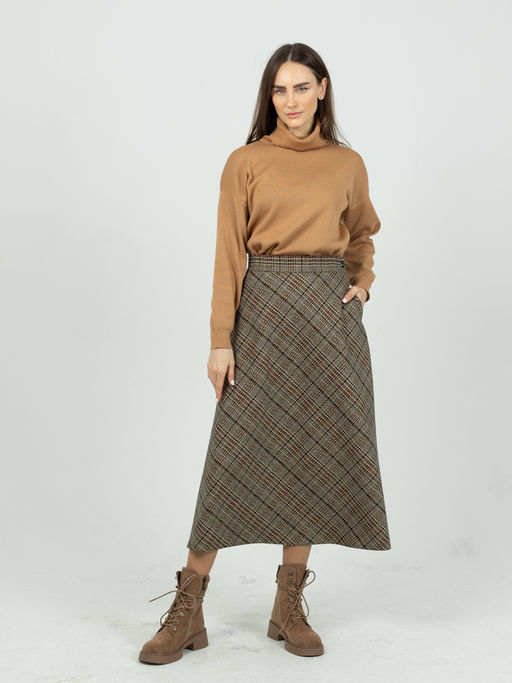 юбка А-силуэта в составе шерсть - Трика фото 2
