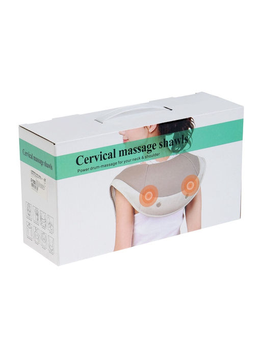 Массажёр для спины и шеи Luazon, наплечный, пульт, 99 режимов, 220 В