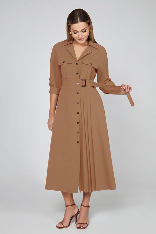 Платье Bazalini 5012 коричнево-бежевые тона