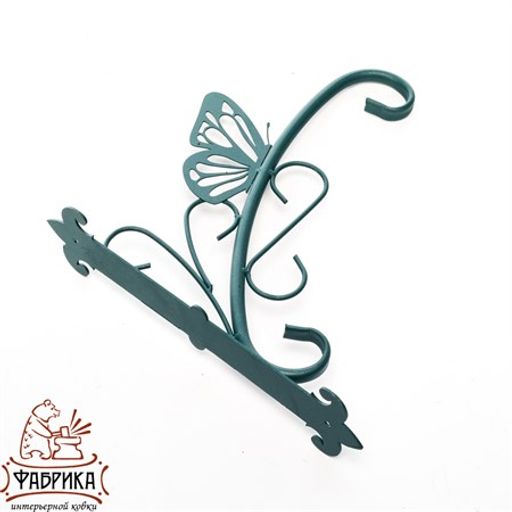 Кронштейн для подвесных кашпо Бабочка 201-032Gr - Фабрика интерьерной ковки фото 2