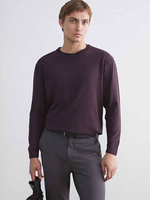 Bisiklet Yaka Erkek Triko Kazak