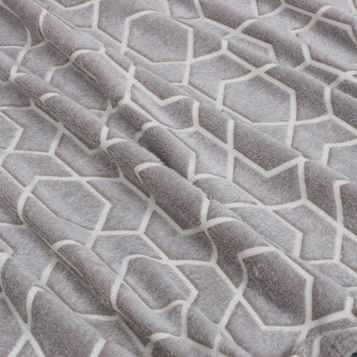 Плед светящийся в темноте «Этель. Геометрия», 180×200 см, корал-флис