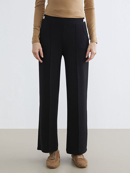 Standart Fit Geni? Pa?a Kad?n Pantolon