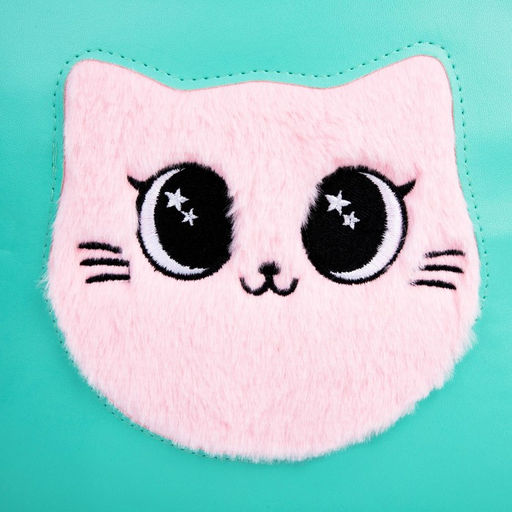 Рюкзак из искусственной кожи Котик, нашивка плюш, 27 х 23 х 10 см - NAZAMOK KIDS фото 4