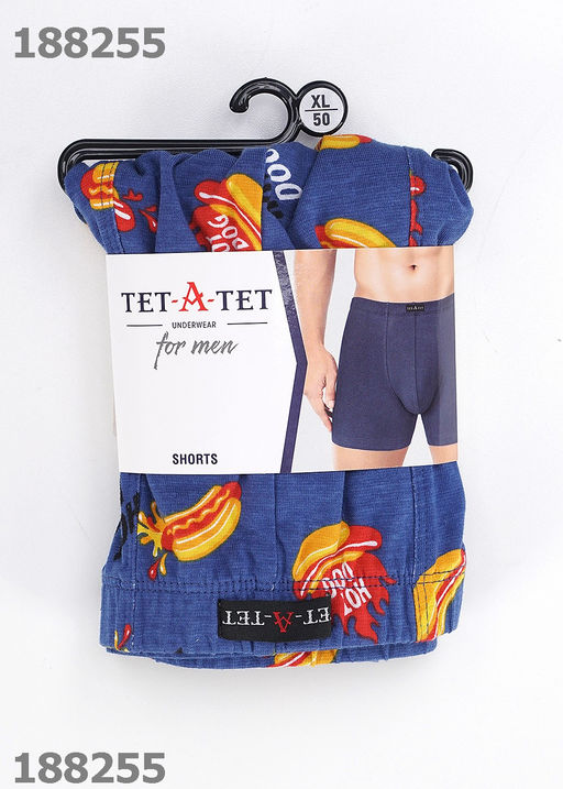 ТаТ MH601223/2 Тр.муж.шорты джинсовый/т.оранжевый - Clever wear фото 2