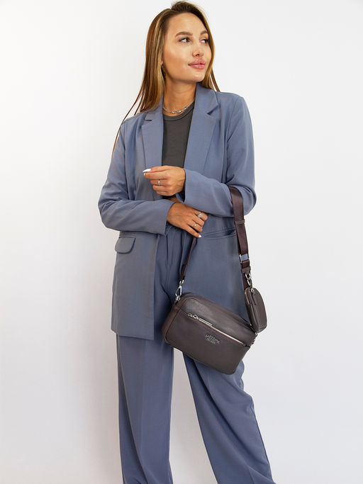 LACCOMA сумка Y1533-1K-серо-фиолетовый эко кожа полиэстр  фото 3