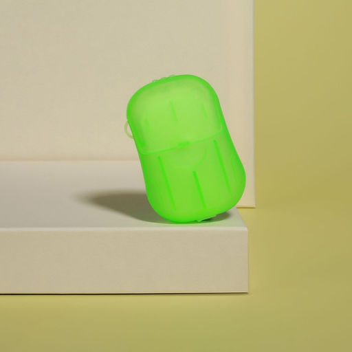 Цена за 6 шт. Мыло листовое, в пластинах, 18 ( 2) шт, в футляре, цвет зелёный - Onlitop фото 4